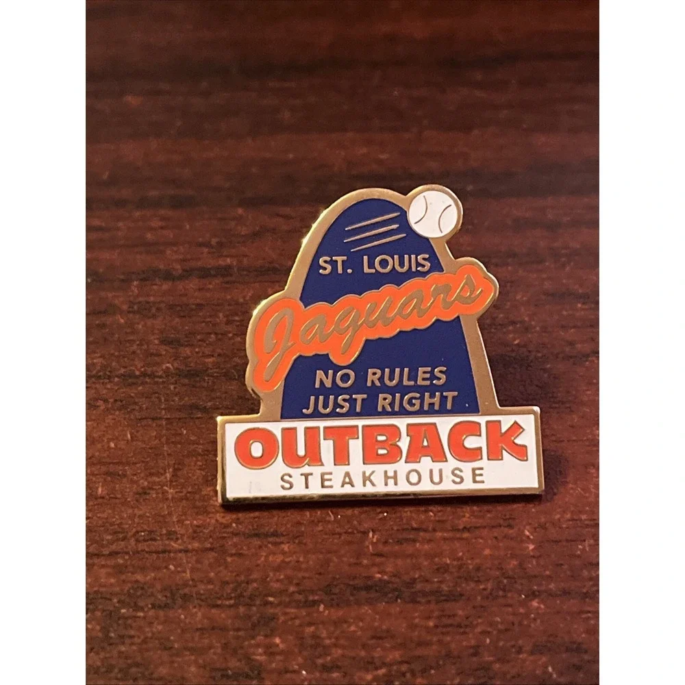Outback Steakhouse St. Louis‎ Missouri Jaguars Baseball Lapel Hat Pin